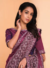 Wonderful Looking Saree in Maroon